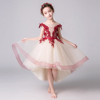 FG177 : 5 Styles new summer floral Princess Girl Dresses
