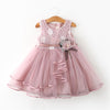FG116 floral Toddler Christening dresses (4 Colors )