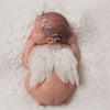 PH08 Newborn Photography Props Plant Headband & Angel  Wings