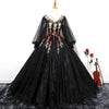 CG205 Full Sleeve embroidery Prom Ball Gowns ( 3 Colors )