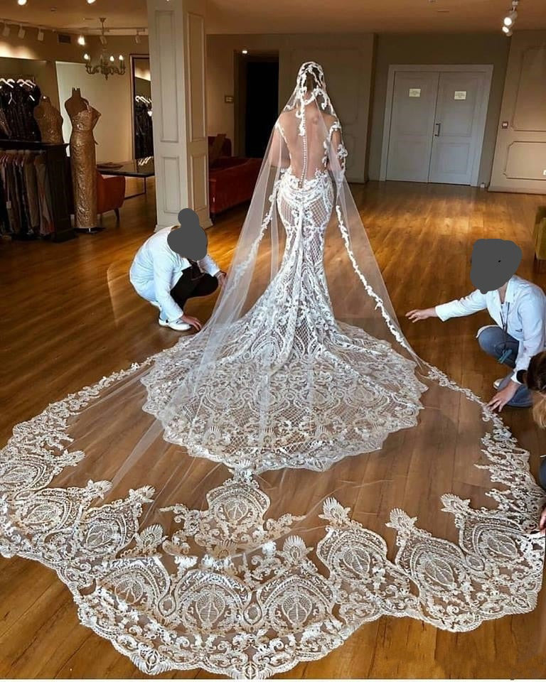 Luxury Long Train Wedding Veil Long Bridal Veil