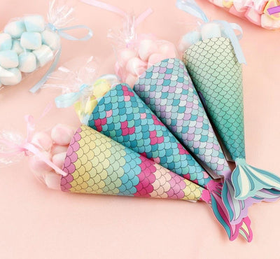 DIY147 Mermaid tail Paper Candy Gift Boxes