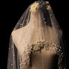 BV167 Pearls beaded Wedding Veil (300cm)