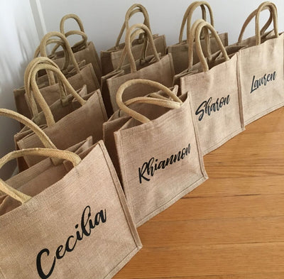 DIY481 Personalized Burlap bags Gift for Wedding & Event