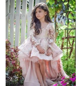 FG51 Luxury Blush pink Pageant Girl dress