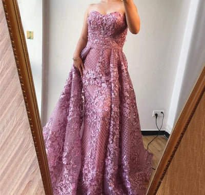 LG213 Pink Off Shoulder Pageant Gown with overskirt