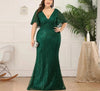 PP232 Plus Size Sparkle Prom Dresses(9 Colors)