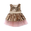 FG154 Sequins Backless with Big Bowknot Girl Dresses (3 Colors)