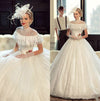 CW216 Vintage high neck Wedding Gowns