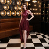 BH402 short front long back Sequin homecoming dresses( 5 Colors )