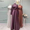 PP433 Simple muslim satin Prom dresses ( Custom Colors )