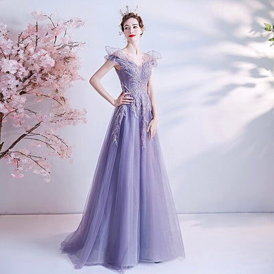 BH413 Purple Bridesmaid Dresses