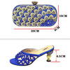 CB376 Shining Party shoes+ matching clutch purses ( 5 Colors )