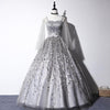 CG214 Gray Prom Ball Gown