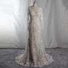 HW245 Real Photo full lace mermaid wedding dress with train 30 cm