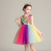 FG372 Rainbow Sequins Tutu Dress for Girls
