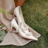 BS135 Pearls Wedding shoes (White/Red)