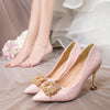 BS137 : 2 Styles Bridal Shoes (White/Pink)