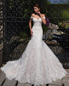 HW388 Luxurious Off the Shoulder mermaid wedding dress