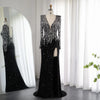 LG652 Real picture Luxury Black Evening gowns