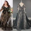 CG370 Plus size Black wedding dress for Pre-wedding Photoshoot