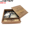 DIY628 Custom Wedding souvenirs Wooden USB & Gift box