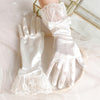 BV178 Satin Bowknot Wedding Gloves