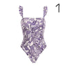 SW90 purple floral print swimsuits ( 2 styles )