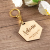 DIY611 Wedding Souvenir Wood Key chain