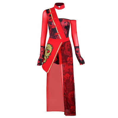 KP99 Red Chinese Style Stage Dance Costumes ( 3 styles )