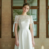 CW942 Simple A-line Bridal dress