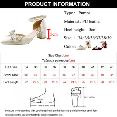 BS302 Bowtie Wedding Shoes ( Beige/Red)