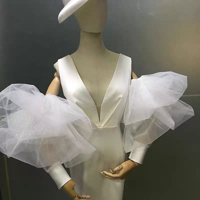 BV226 Bridal Accessories removable Puffy Tulle sleeve