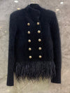 TJ159 Korean winter coats ( Black/white )
