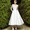 SS90 Ankle Length Bridal Gown with pocket