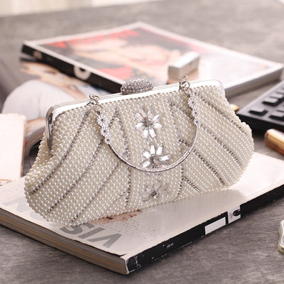 CB241 Pearls Evening Clutch Bags ( 3 Colors )