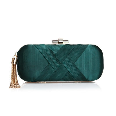 CB206 :  Styles of Classic clutch Bags with tassel (6 Colors)