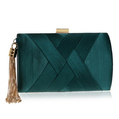 CB206 :  Styles of Classic clutch Bags with tassel (6 Colors)