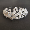 BJ428 Handmade Rhinestones Pearls Flower Bridal Tiara