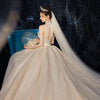 CW508 Real picture Halter Sequin Tassel Wedding Gowns