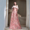 PP582 Floral  A-line Prom Dresses