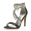 BS117 Diamond satin Wedding Shoes (14 Colors)