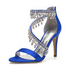 BS117 Diamond satin Wedding Shoes (14 Colors)