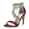 BS117 Diamond satin Wedding Shoes (14 Colors)