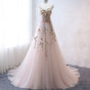 CG376 Light Pink A-Line Wedding Dress for pre-wedding photoshoot