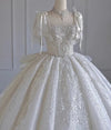 CW947 Off white satin wedding dress