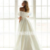 HW397 High grade simple mermaid Wedding Dress with detachable Train