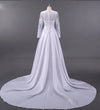 CW26 Plus Size long Sleeves Lace Wedding Dress