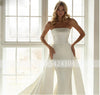 HW192 High quality strapless mermaid wedding gown with detachable train