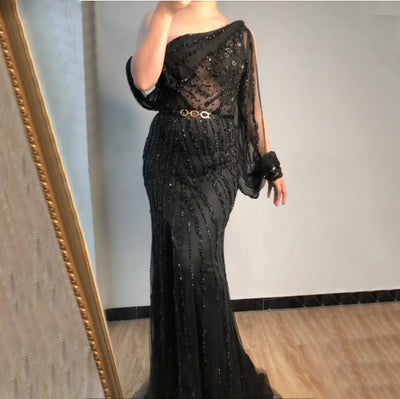 LG219 High quality one shoulder Evening Gowns